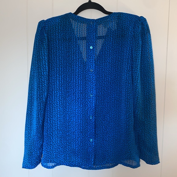 Vintage! La Chine Classic by Galinda Wang Sheer Blouse Size 4 - Picture 7 of 11